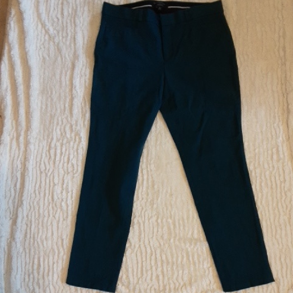 Banana Republic Sloan Curvy Teal Trousers